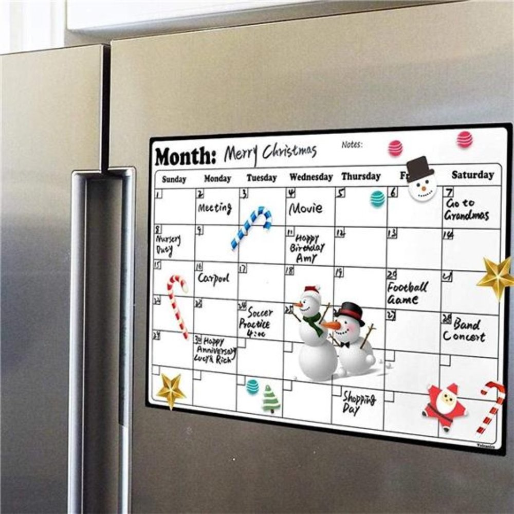 Magnetic Dry Erase Calendar Whiteboard Calendar for Fridge Planners 16x11 inches